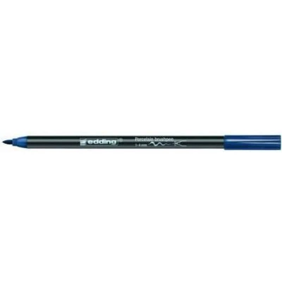 Afbeelding van edding 4200 porselein brushpen staalblauw 1ST 1 4 mm / 4200017