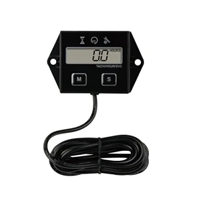 Afbeelding van Yooreal Digitale Tach Urenteller, RPM Gauge Meter voor Grasmaaier Scooter Crossmotor Tractor Generator Luchtcompressor Marine Motorfiets Sneeuwblazer Hogedrukreiniger