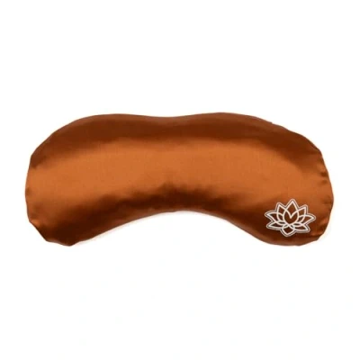 Afbeelding van Bodhi Zacht oogkussen met lavendel lijnzaadvulling, voor yoga, ontspanning en meditatie, van mako satijn of modal, verkrijgbaar in meerdere kleuren (van zijde/brons)
