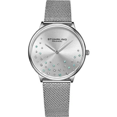 Afbeelding van Stührling zilver &quot;Almasi&quot; Kwarts 34 mm Horloge Dames