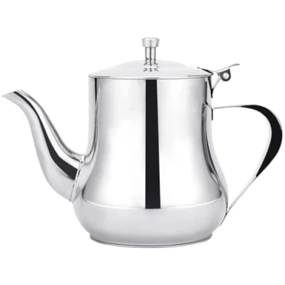 Afbeelding van Kleine theepot roestvrij staal(zilver, 570 ml)