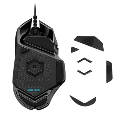 Afbeelding van kwmobile muis voeten sticker geschikt voor Logitech G502 wired (not for wireless) Computermuis glijder Stickers in zwart