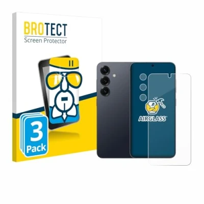 Afbeelding van BROTECT Screenprotector voor Samsung Galaxy S25 (Voor+Camera) Folie Beschermfolie Beschermglas transparant (3 Stuks)