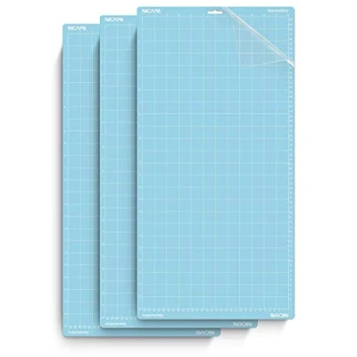Afbeelding van NICAPA Snijmat voor Silhouette Cameo 4/3/2/1 (LightGrip, 30 x 60 cm, verpakking van 3 stuks) Zelfklevende en antislip flexibele rechthoekige snijmatten, reserveaccessoires