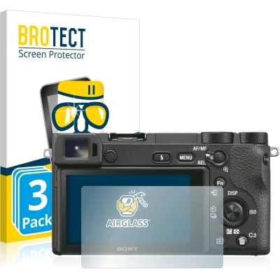 Afbeelding van BROTECT Screenprotector voor Sony Alpha 6500 Folie Beschermfolie Beschermglas transparant (3 Stuks)