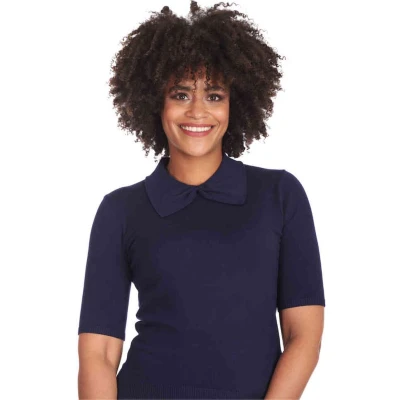 Afbeelding van Banned Bow Delight Gebreide trui S Blauw
