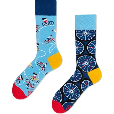 Afbeelding van Many Mornings sokken Fiets maat 39 42 Halfhoge Katoen Suitable Herenkleding