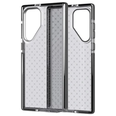 Afbeelding van Tech21 Evo Check voor Samsung Galaxy S22 Ultra Beschermend telefoonhoesje met 4,9 m Multi Drop Protection Smokey Black