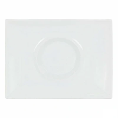 Afbeelding van Eetbord Inde Gourmet Porselein Wit 29,5 x 22 3 cm (6 Stuks)