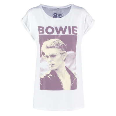 Afbeelding van Mister Tee David Bowie Tshirt print, Dames, Maat: XL, White