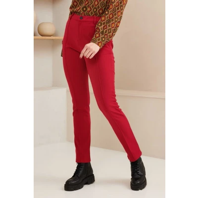 Afbeelding van Lofty Manner Broek Trouser Odessa Ok35 310 Macaron Pink Dames Maat L
