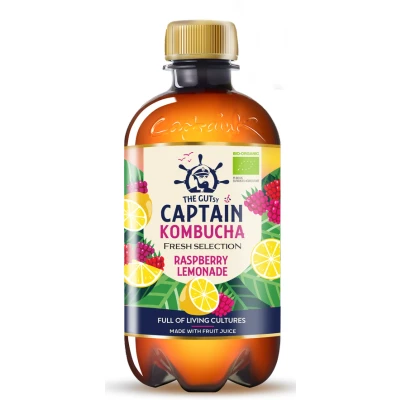 Afbeelding van The GUTsy Captain Kombucha Raspberry Lemonade 400ML