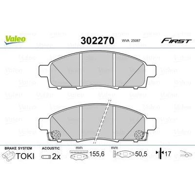 Afbeelding van Valeo Remblokset 302270