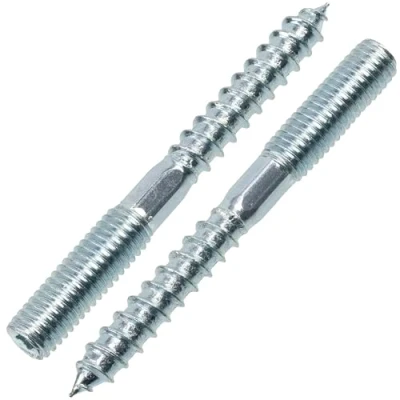 Afbeelding van AERZETIX C75873 set met 12 schroeven dubbele schroefdraad M8 x 70 mm draadstang staal