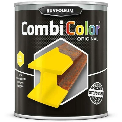 Afbeelding van rust oleum combicolor hoogglans ral 1004 goud geel 750 ml
