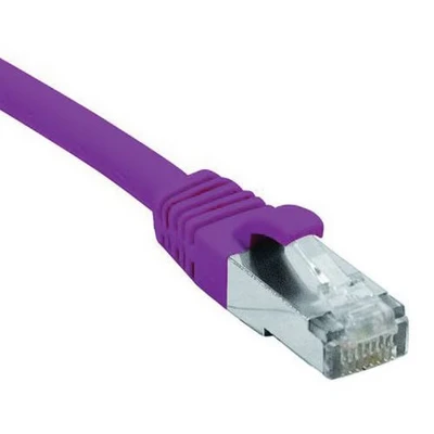 Afbeelding van connect 30 m Full Koper RJ45 F/UTP LSZH Cat. 6 met snijbescherming voor patchkabel paars