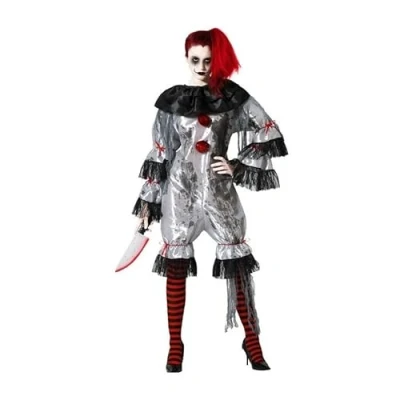 Afbeelding van Kostuums voor Volwassenen Grijs Clown XS/S