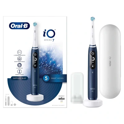 Afbeelding van Oral B iO iO7 Volwassene Roterende tandenborstel Blauw