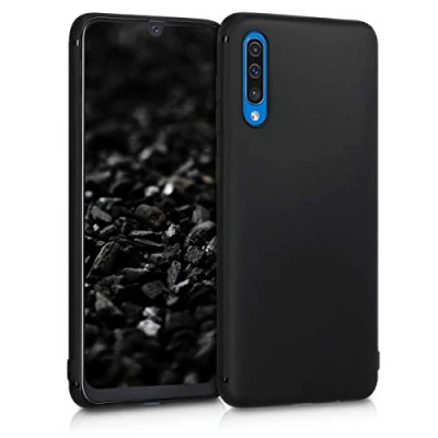 Afbeelding van kwmobile telefoonhoesje geschikt voor Samsung Galaxy A50 Hoesje smartphone Back cover in mat zwart