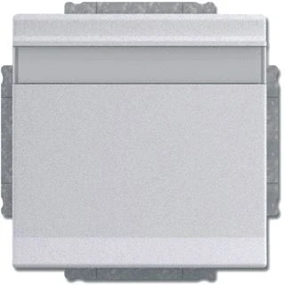 Afbeelding van Abb busch jaeger tekstwandcontactdoos ra kv kd centraalplaat inbouw f aluzilver 2cka002018a1539