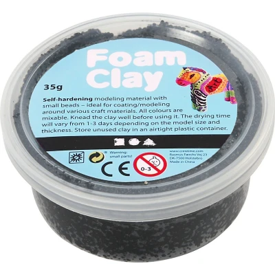 Afbeelding van Foam Clay Zwart, 35gr.