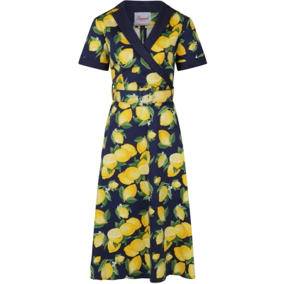 Afbeelding van Dancing Days LEMON SWING Flare jurk 3XL Blauw