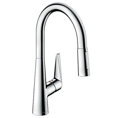Afbeelding van Hansgrohe 72813000 Talis S Keukenkraan met 1 hendel, comfort hoogte 200 mm, uittrekbare douche, chroom