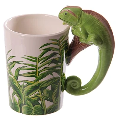 Afbeelding van Keramiek Mok met Kameleon handvat