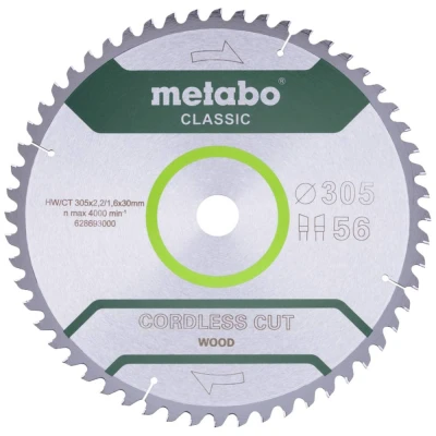 Afbeelding van Metabo 628693000 Cirkelzaagblad 305 x 30 mm Aantal tanden: 56 1 stuk(s)