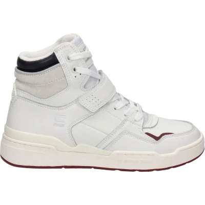 Afbeelding van G Star Attacc MID LEA W Sneakers hoog, Dames, Maat: 37, White Leer/ synthetisch