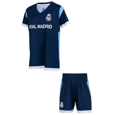 Afbeelding van Real Madrid Voetbalset met korte broek voor kinderen, jongens, officiële collectie, 14 jaar