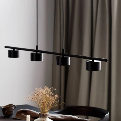 Afbeelding van Nordlux Hanglamp Clyde 4 lichts L 115 cm 3 step dim zwart