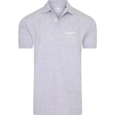 Afbeelding van Ballin Est. 2013 Polo SS Basic Grijs Maat 3XL