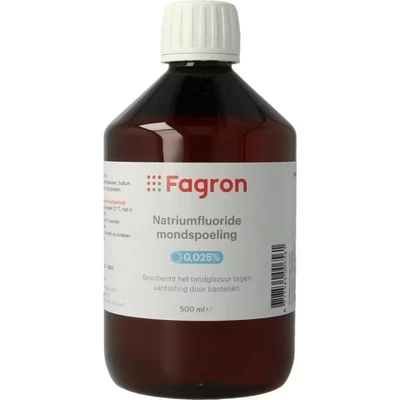 Afbeelding van Fagron Natriumfluoride mondspoeling 0.025 500 ml
