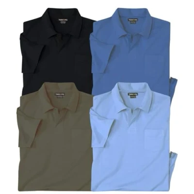 Afbeelding van ATLAS FOR MEN Set van 4 MC Jersey polo&#039;s 5XL