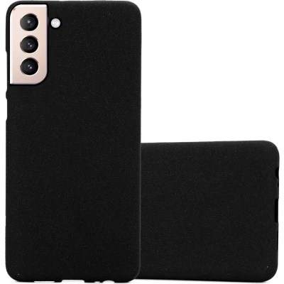 Afbeelding van Cadorabo Hoesje geschikt voor Samsung Galaxy S22 PLUS in FROST ZWART Beschermhoes gemaakt van flexibel TPU silicone Case Cover