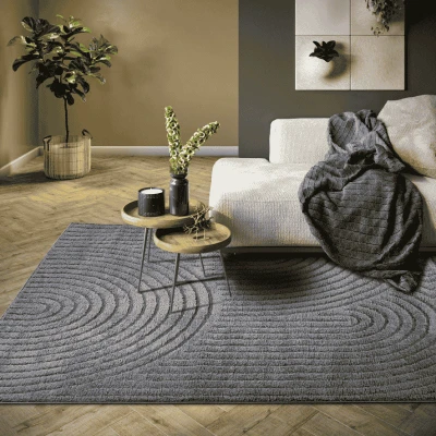Afbeelding van ELLE DECORATION Design vloerkleed Panglao zachte effen kortpolige, hoog laag structuur, modern, woonkamer