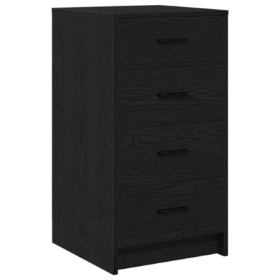Afbeelding van vidaXL Zwart eiken Engineered hout Medium Moderne sideboard