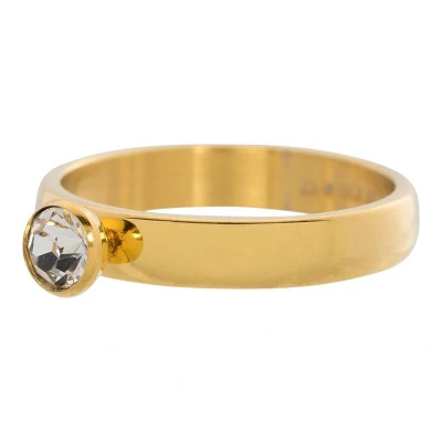 Afbeelding van Zirconia 1 stone crystal iXXXi Vulring 4 mm 20 / Gold