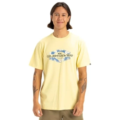 Afbeelding van Quiksilver Locked UP Tshirt print, Heren, Maat: XS, Yem0