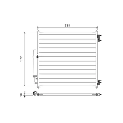 Afbeelding van Valeo Airco condensor 814053