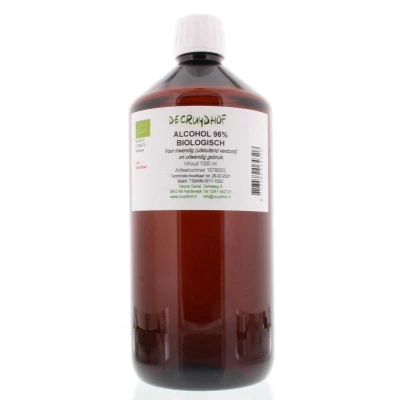 Afbeelding van Cruydhof Alcohol 96% Inwendig en Uitwendig Bio, 1000 ml