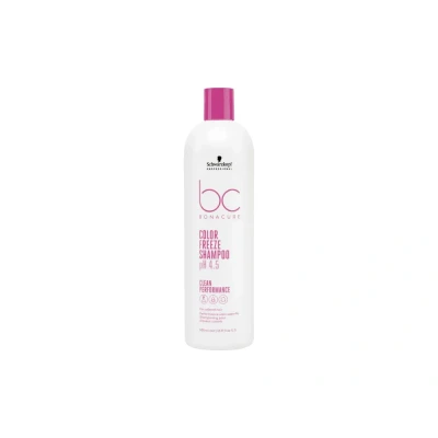 Afbeelding van Schwarzkopf BonaCure Clean Performance Color Freeze Shampoo pH 4.5 500ml Voor Gekleurd Haar Zonder Sulfaten