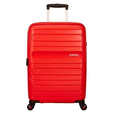 Afbeelding van American Tourister Sunside Spinner M Uitbreidbare Koffer Blauw, Rood (sunset red), (67.5 cm 83.5 L), uitbreidbaar (67,5 83,5 l)