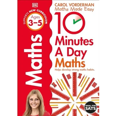 Afbeelding van 10 Minutes A Day Maths, Ages 3 5 (Preschool): Supports the National Curriculum, Helps Develop Strong Maths Skills