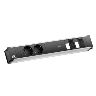 Afbeelding van Bachmann, Stekkerdoos, CONI 2xCEE7/3 1xUSB C 60W aardingscontact GST18 stekker (2 x, CEE 7/3)