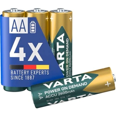 Afbeelding van Varta oplaadbare accu Ready2Use AA 2600 mAh 4 Pack 2600mAh 4er Grün, Silber