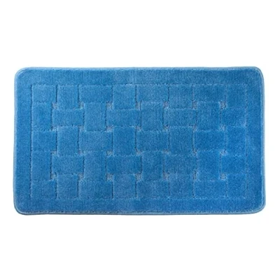 Afbeelding van Emma Barclay Orkney Crosshatch Badmat (45x75cm) (Blauw)