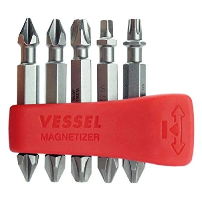 Afbeelding van VESSEL EDEPH50K001 Neck Torsion Bitset PH1, PH2, PH3, SQ2, T25 50 mm, 5 delige set