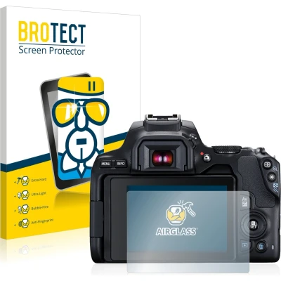Afbeelding van BROTECT Screenprotector voor Canon EOS 250D Folie Beschermfolie Beschermglas transparant